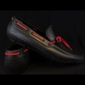 Aldo BlackRedLace Loafers Made in Italy US10 EU43